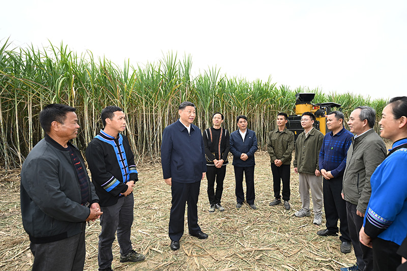 习近平在广西考察时强调&ensp;
解放思想创新求变向海图强开放发展&ensp;
奋力谱写中国式现代化广西篇章&ensp;
蔡奇陪同考察「相关图片」